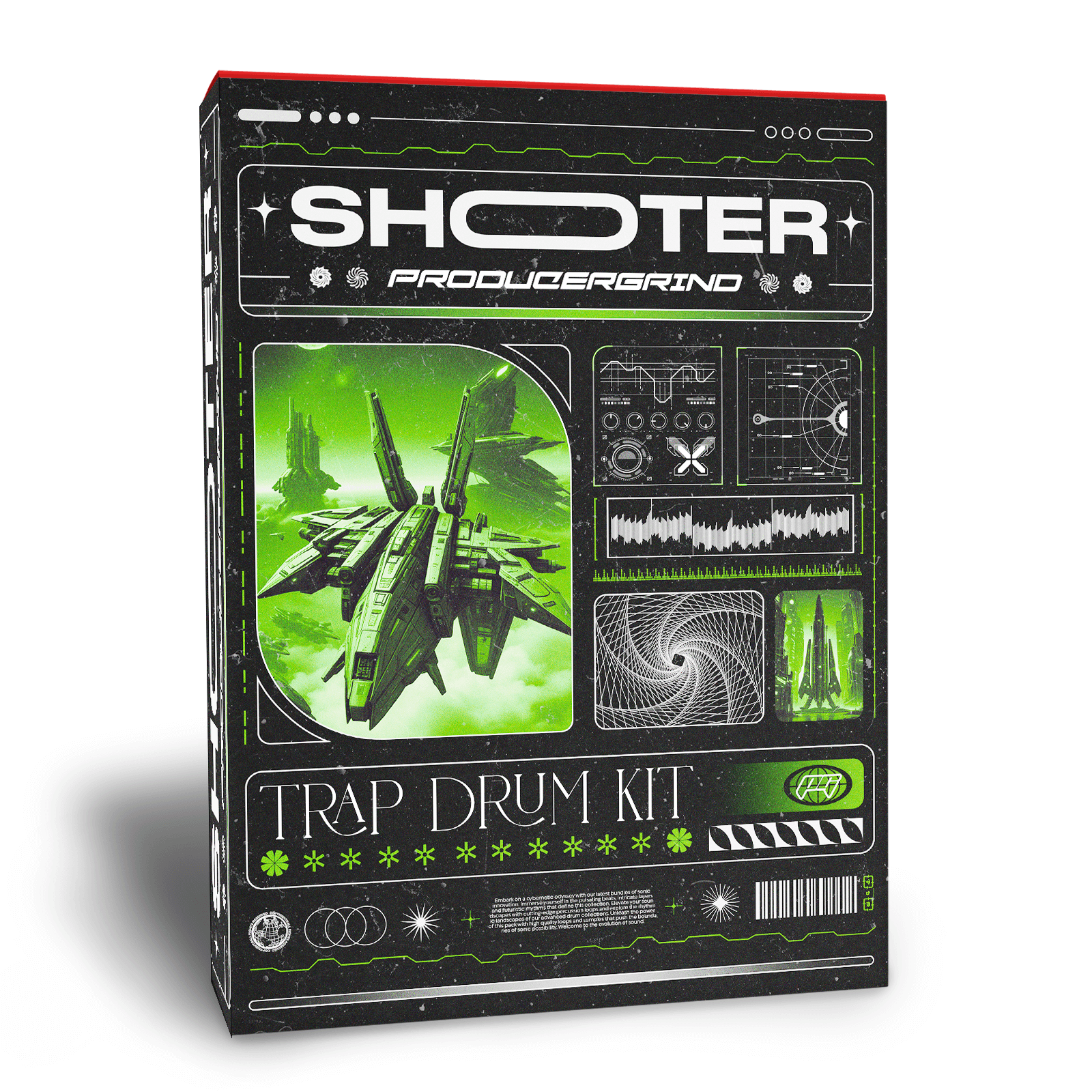 SHOOTER Trap Drum Kit ProducerGrind Shooter trap drum kit producergrind